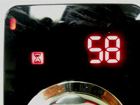 Dryer Displays An Hourglass